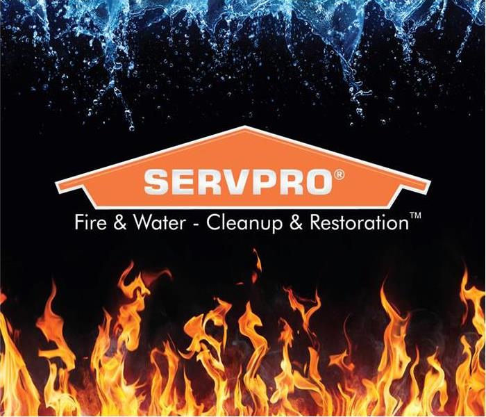 Servpro fire and water logo